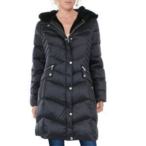 Laundry by Shelli Segal Womens Down Warm Parka Coat sz Large black
